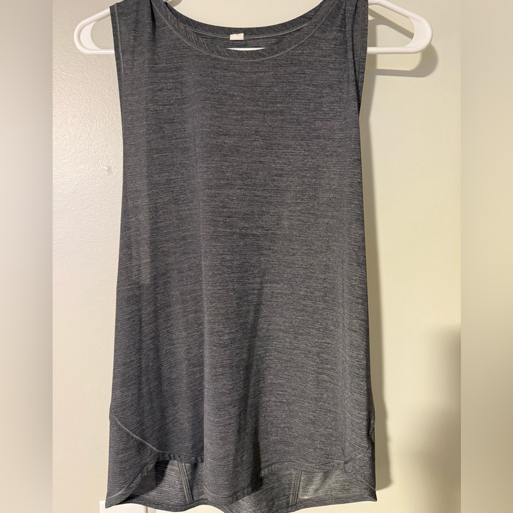 Lululemon Athletica Gray Sleeveless Relaxed Tank Top
